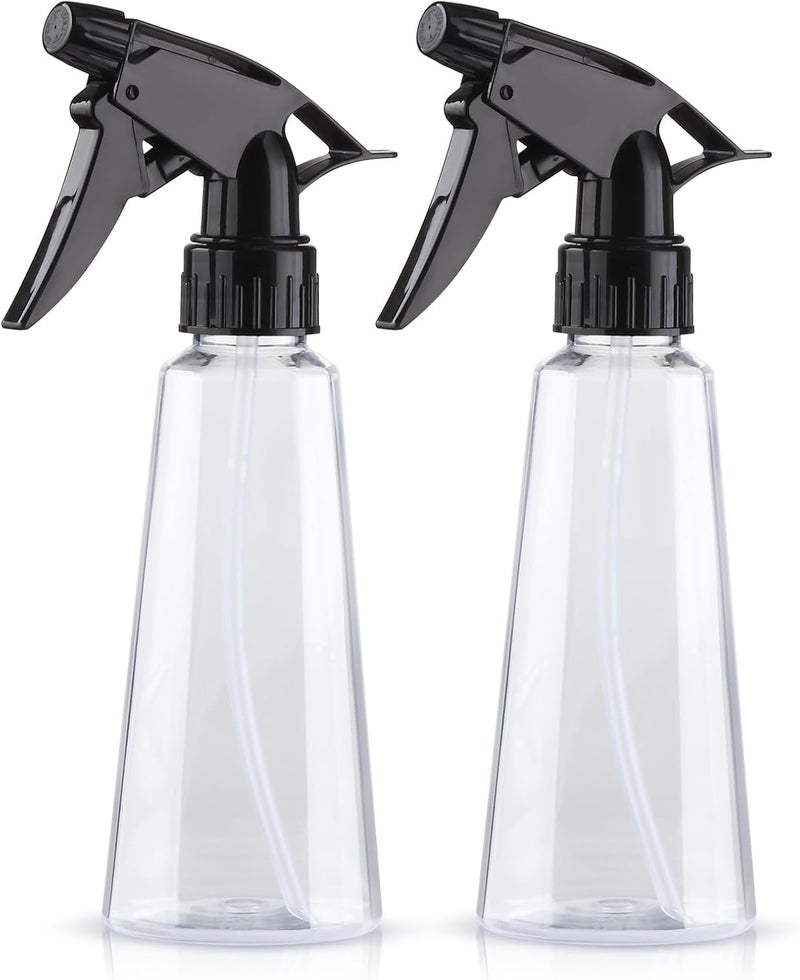 Dymoece Plastic Spray Bottles, 2 Pack Water Fine Mist Spray Bottles for Plants, Cleaning, Cooking, Pet Leak Proof Cleaning Spray Bottle - Image 1